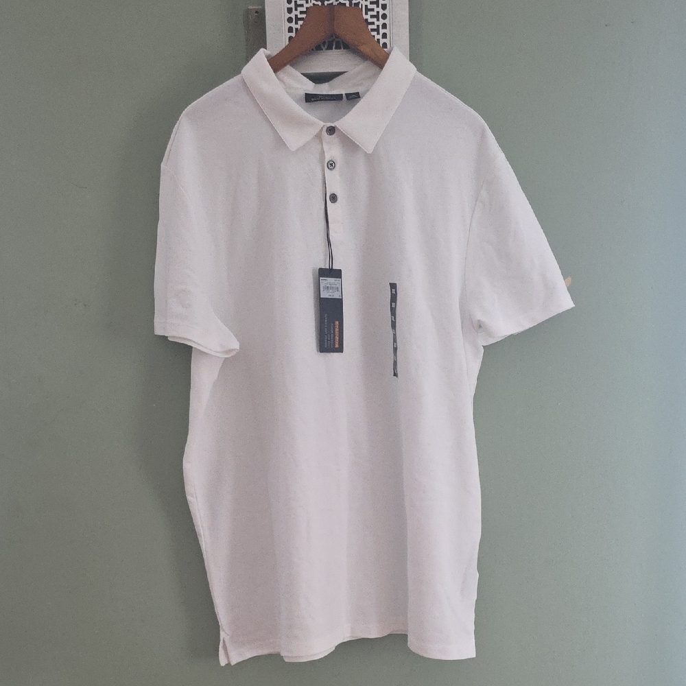 Marc Anthony White Polo Shirt Classic Piqué Fabric